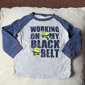 Carter's Blue and Gray Long Sleeve Tee